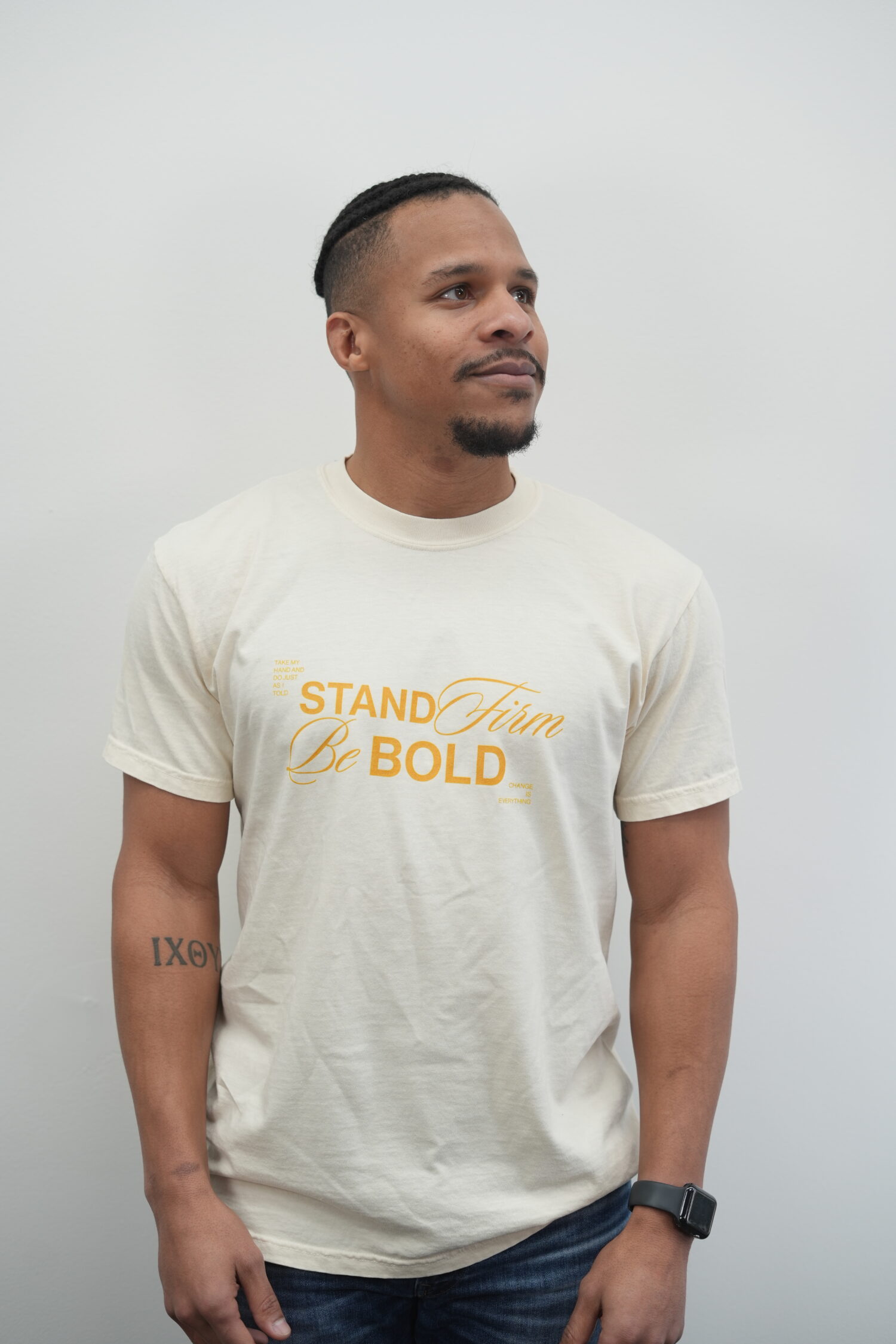"Stand Firm Be Bold" - Change Is Everything Tee from Vessel Worship - Image 4