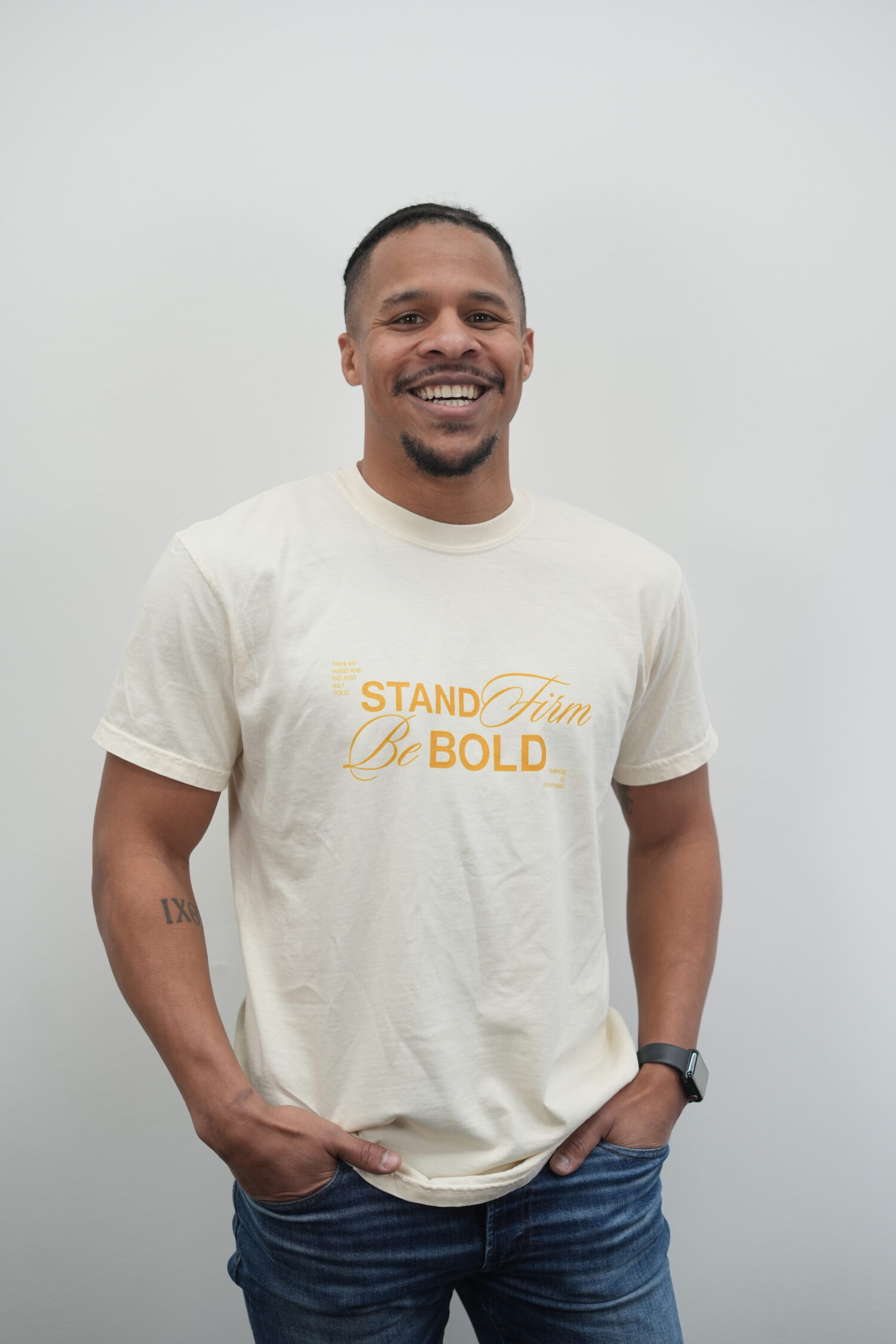 "Stand Firm Be Bold" - Change Is Everything Tee from Vessel Worship - Image 2